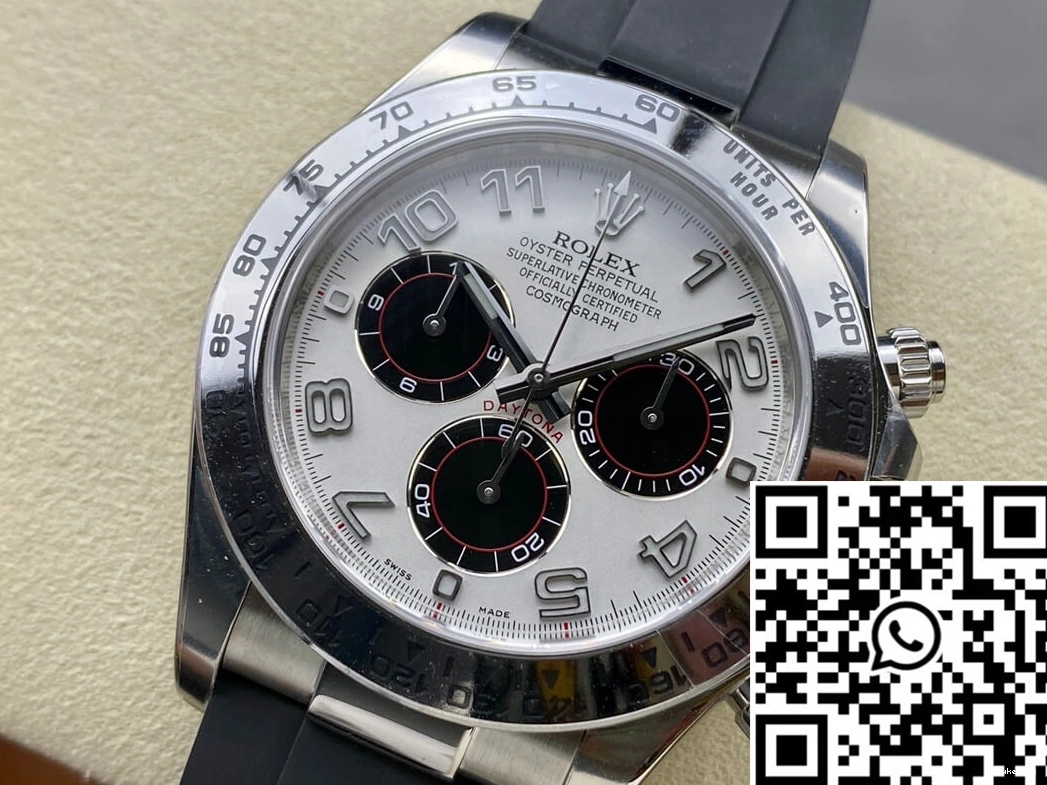 Clean Daytona Silvery White Cosmograph Rolex Dial Factory 116519 0324